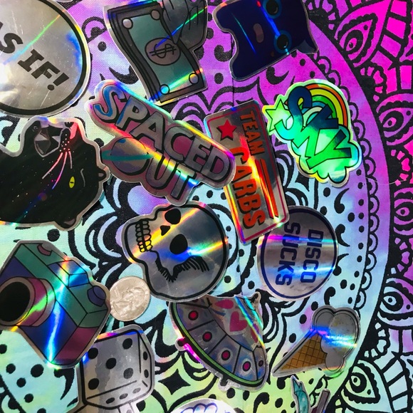 Camera Metallic Prismatic Reflective Single Decor Sticker - Picture 8 of 11